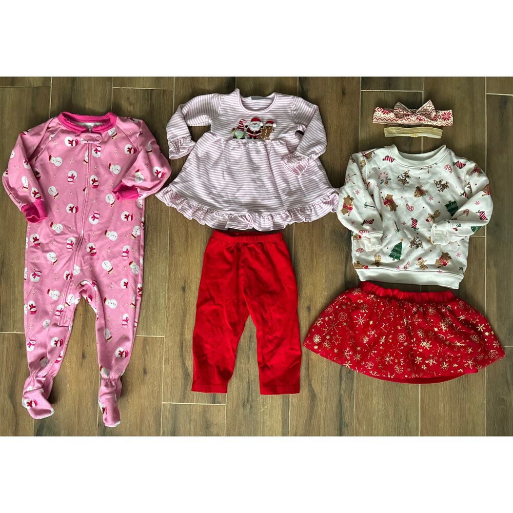 Squiggles by Charlie Christmas Girl's Outfit 18 Months